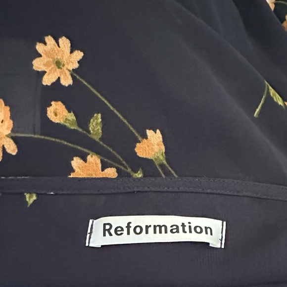 Reformation Floral Wrap Midi Dress - Picture 5 of 6